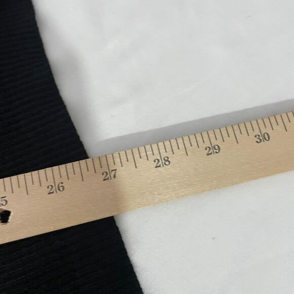 Eddie Bauer Travex Cardigan Sweater M Black Gray Stripe Wool Blend Open NEW - Picture 7 of 7